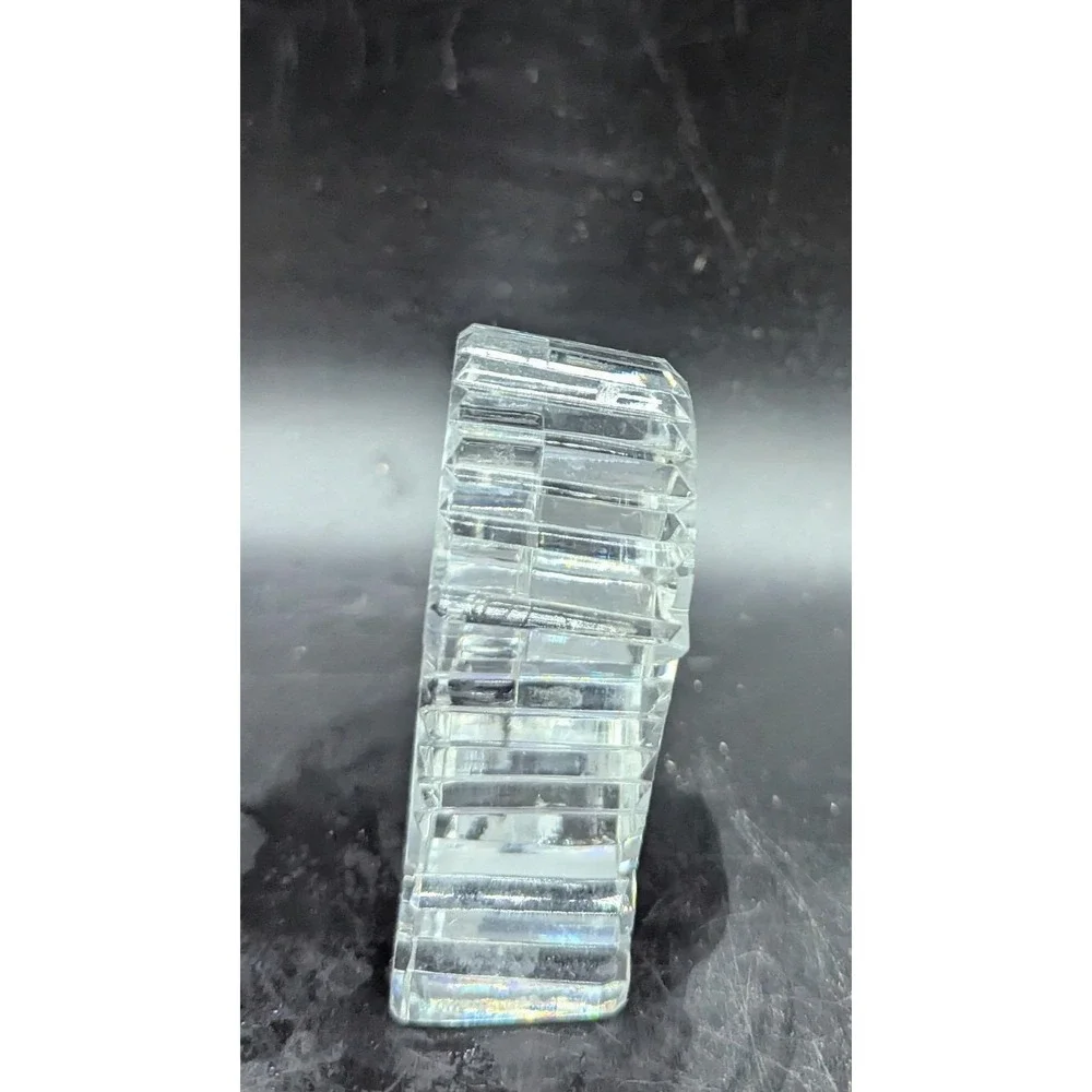 Vintage Waterford Crystal Small Mantle Desk Clock Casing 2.5